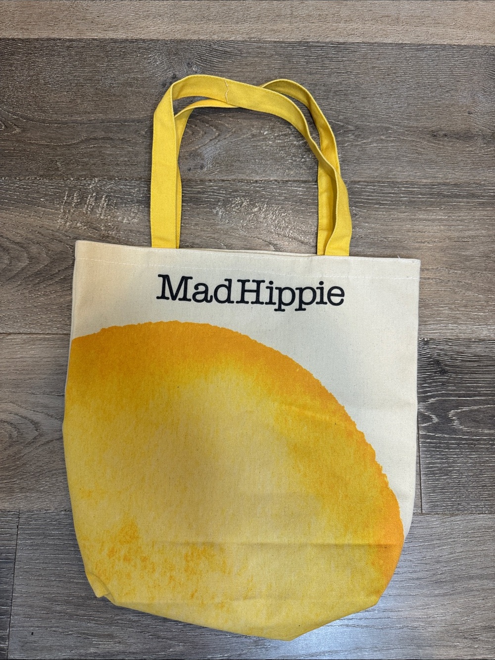 MadHippie Yellow Canvas Tote Bag